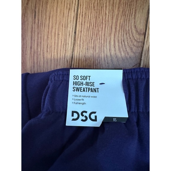 New DSG Women's XS Purple Ink So Soft Cinch Sweatpants Joggers New with Tags - Picture 9 of 10